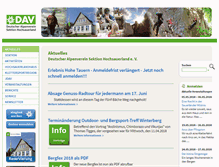 Tablet Screenshot of dav-hochsauerland.de